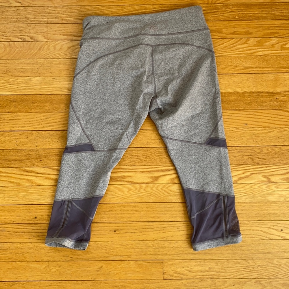 CALIA Purple SZ L crop leggings mesh #104141